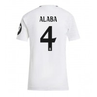 Real Madrid David Alaba #4 Replica Home Shirt Ladies 2024-25 Short Sleeve